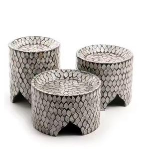 แท่นวางเค้กไข่มุกสีดำงานแฮนด์เมดสไตล์โมเดิร์นคุณภาพระดับพรีเมียม - Product Image 3