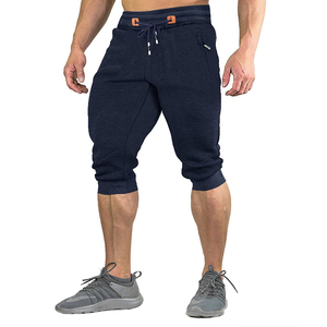 Meilleure vente en gros de pantalons de course courts pour hommes pantalons de gym confortables pantalons de sport décontractés sous le genou pantalons élégants - Product Image 3
