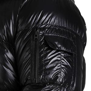 Moda de calle de alta calidad con cremallera, ropa de abrigo de invierno cálida, parka, chaquetas para hombre, puños ajustables, chaqueta impermeable deportiva para fitness - Product Image 3