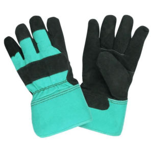 ถุงมือนิรภัยหนังวัวแยกชิ้นทำจากนีโอพรีนทนทานต่อการขัดถูถุงมือทำงานสำหรับป้องกันมือในอุตสาหกรรม - Product Image 2