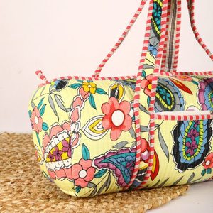 Bolsa de Viaje de Gran Capacidad, Estilo Veraniego, Colorida, con Estampado Paisley, de Algodón, Deportiva, de Lujo, Resistente, con Asas Resistentes - Product Image 2