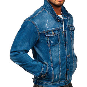 Bleu Jeans Vestes Pour Hommes Vestes Pour Hommes, Homme Vestes, Veste Pour Homme Personnalisé Printemps Automne Hommes Casual Hommes - Product Image 4
