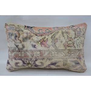 Patrón Vintage Beige Lana Kantha Mosaico 12x20 Pulgadas Paisley Paneles Uva Patchwork Almohada Técnica Tejida - Product Image 1