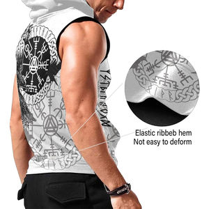 Custom Logo High Quality Breathable Casual Fitness <b>Sleeveless</b> Hoodie Sport Wear Solid Color <b>Pullover</b> <b>Men</b> Gym Knitted Sporty - Product Image 4