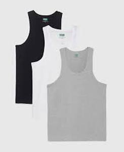 Las camisetas sin mangas de algodón cómodas clásicas personalizadas para hombres tienen diseños elegantes de diferentes cortes - Product Image 4