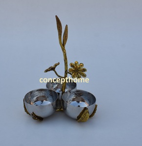 Tazón de Acero Inoxidable para Frutas y Chocolate con Base de Diseño, Hecho a Mano y Ecológico, para Desayunos Familiares y Cenas Elegantes - Product Image 5