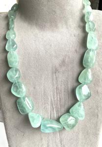 สร้อยคอพลอยอะความารีน 959.80 กะรัต ทรงกลมเรียบ คุณภาพสูง ธรรมชาติ สำหรับทำเครื่องประดับอัญมณีชั้นดี - Product Image 2