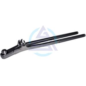 เครื่องถอนฟันม้าแบบ 4 ง่าม พร้อมแกนกลางในตัว - คีมถอนฟันม้าสแตนเลสโค้ง - Product Image 1