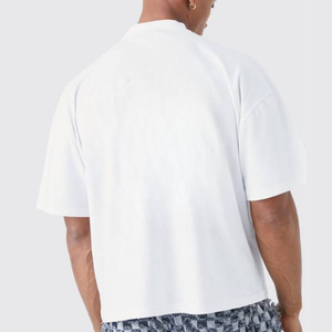 Camisetas personalizadas, camiseta para hombre, ropa de calle, camisetas de gran tamaño con cuello redondo y cuello redondo, camiseta de peso pesado con hombros caídos para hombre - Product Image 2