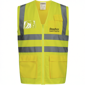 Chaleco de Alta Visibilidad SAFESTYLE ALBIN Amarillo con Pegatinas Reflectantes y Luces, Certificado ISO 20471 e ISO 13688 - Product Image 2
