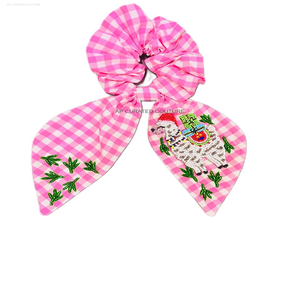 Customized AP CURATED COUTURE Beautiful Beaded <b>Scrunchies</b> Indian Hand Embroidered Hair Accessory Seed Beads Custom Logo Design - Product Image 5