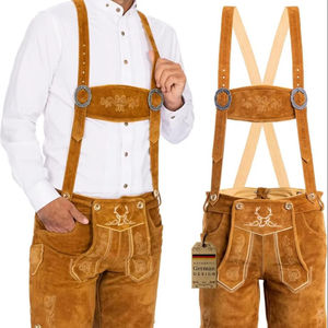 Shemax Trachten Shorts pour hommes Lederhosen Shaded Grey OEM Custom New Bavarian Oktoberfest Lederhosen - Product Image 1