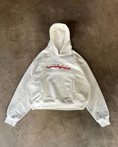 Sweat-shirts à capuche brodés de haute qualité, impression personnalisée en relief, pour hommes, unisexe, sweats-shirts surdimensionnés, sweats-shirts vierges pour hommes - Product Image 6