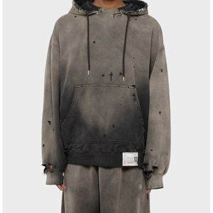 Sudaderas con capucha personalizadas Hip Hop Sudadera con capucha de manga larga con capucha Impresión Moda Pullover Personalizar Oversize 400GSM 65 Algodón 35 poliéster - Product Image 1