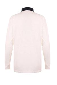 Polo d'école à manches longues respirant et confortable avec logo brodé personnalisé pour hommes - Product Image 2