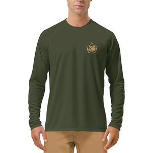 T-shirt à capuche à manches longues pour hommes UPF 50 + Protection solaire Quick Dry Athletic Hoodie Lightweight Rash Guard - Product Image 3