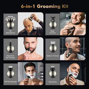 Afeitadora Recargable para Hombre con Pantalla LED, Resistente al Agua IPX7, Maquinilla Eléctrica de Triple Cuchilla con Cabezal Magnético para Cabezas Calvas - Product Image 5