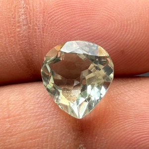 ลูกแพร์เหลี่ยมเพชรพลอยสีเขียวอเมทิสต์อินเดียตัดหลวมอัญมณีขัดสำหรับทำเครื่องประดับธรรมชาติ - Product Image 3