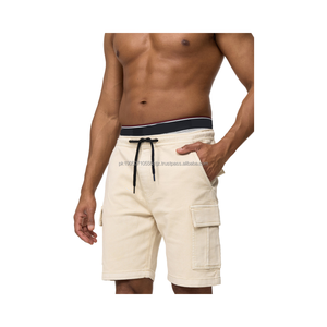 กางเกงยีนส์ขาสั้นบางสไตล์ฮิปฮอปของผู้ชายกางเกงยีนส์ปักลายได้ตามต้องการ - Product Image 1