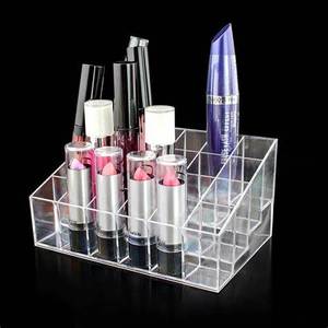 Transparent Acrylic Makeup Organizer: Multi-Compartment Cosmetic Storage Box for Vanity, <b>Bathroom</b>, and Dresser - Product Image 3