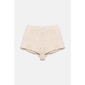 Casual Mini <b>Lace</b> Knitted Shorts with Hot Pattern <b>Elastic</b> Waist Closure Skinny Fit and Spandex/Polyester Material - Product Image 6