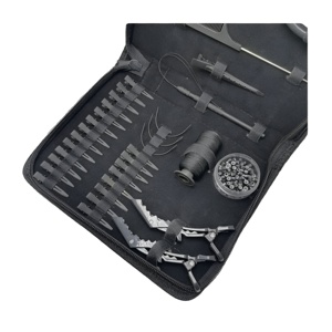 Wholesale <b>Hair</b> Extension Tape-In Press Pliers Silicone Tape for Pressing Equality Soft Anti Slip <b>Grip</b> Stainless Steel Toolkit - Product Image 5