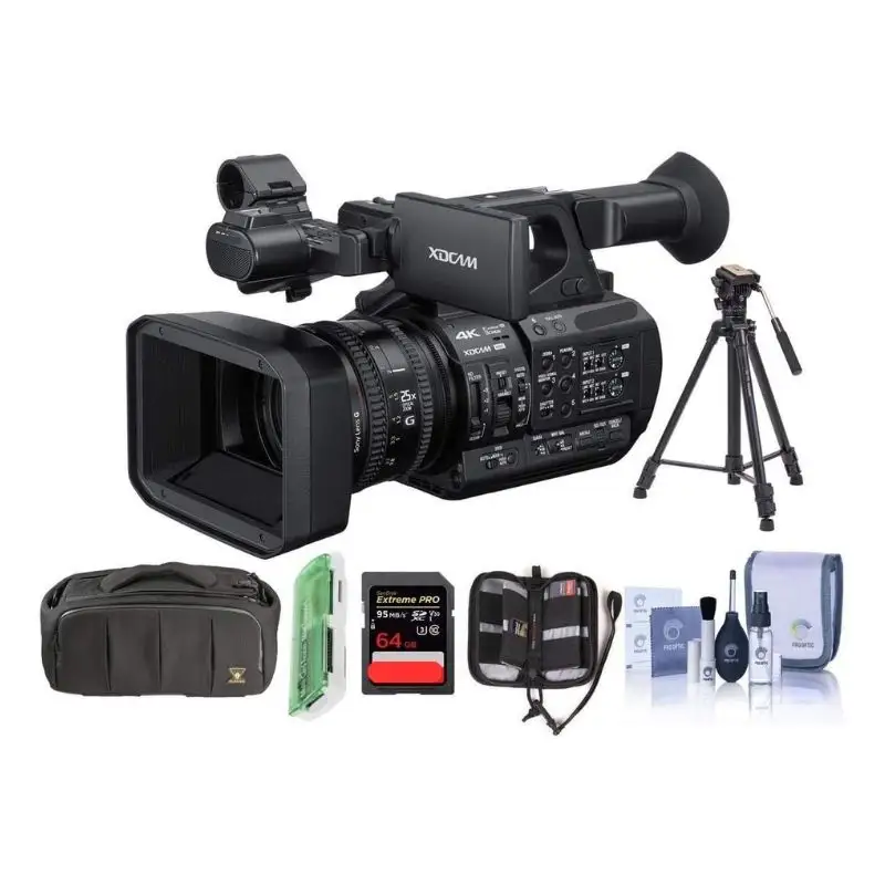 NOUVEAU PRODUIT PXW-Z190 Compact 4K 3-CMOS 1/3-type Sensor XDCAM Camcorder - Bundle with Video Bag 64GB SDXC U3 Card Video