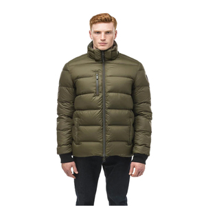Veste Bouffante en Nylon à Col Montant avec Fermeture à Glissière à Capuche Design Personnalisé pour Homme, Vêtements d'Hiver, Tissu en Toile, Vente-Style High Street - Product Image 3