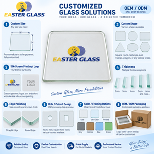 Minimalist Clear <strong>Square</strong> Flat Tempered Glass Slice Silk Printing Custom Size Eco-Friendly Easy Installation Indoor <strong>Lamp</strong> <strong>Shade</strong> - Product Image 3