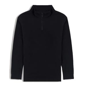 Sudadera con capucha para hombre, con cremallera completa, color negro, para parte superior, sin capucha, último diseño, gran oferta - Product Image 1