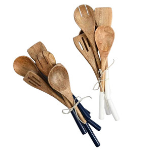 ชุดช้อนไม้เมเทียร์อุปกรณ์ตกแต่งเครื่องครัวประกอบด้วยไม้พายเสิร์ฟส้อมช้อนมุม - Product Image 6