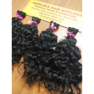 Extensions de cheveux bouclés indiens Remy, couleur sel et poivre, trame unique, sans traitement chimique - Product Image 6