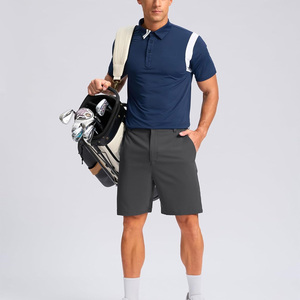 Short de golf personnalisé pour hommes avec logo tissu imprimé respirant à séchage rapide coupe extensible OEM ODM option de broderie pour les sports et les loisirs - Product Image 5