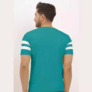 T-shirts en coton col rond de haute qualité hommes dernière conception d'impression surdimensionnée à manches courtes du Pakistan - Product Image 5