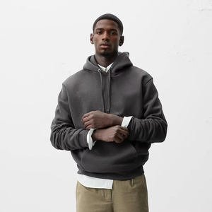 Vente en gros de sweat à capuche décontracté pour hommes avec logo personnalisé sweat à capuche pour homme grande taille pull sweat à capuche blanc - Product Image 5