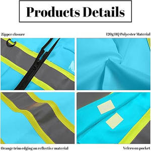 Prix de gros Gilet haute visibilité pour hommes Dernier style Respirant Anti-rides Matériel durable Gilet haute visibilité pour hommes avec personnalisation complète - Product Image 5