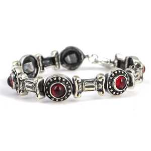 Bracelet manchette antique en argent 925, largeur 1,1 cm, longueur 15,5 cm, 19,16 grammes - Product Image 1