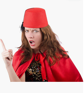 Faith – chapeau arabe <span class=keywords><strong>rouge</strong></span> Fez, accessoire de Costume <span class=keywords><strong>marocain</strong></span> Fez chapeaux avec gland noir - Product Image 4