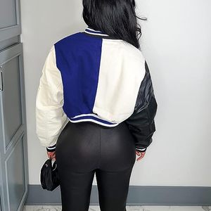 Varsity Jacket Women-Prix de gros Offre Spéciale Design court élégant avec patchs brodés personnalisés - Product Image 5