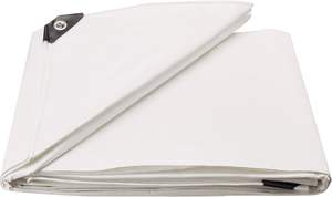 Bâche en polyester blanc durable et imperméable pour couverture extérieure - Product Image 4