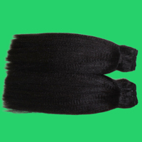 Lots de Cheveux Naturels Kinky Straight du Vietnam, 100% Humains, Texture Épaisse et Naturelle, Super Double Drawn, Double Trame Faite à la Machine, Parfaits pour le Volume