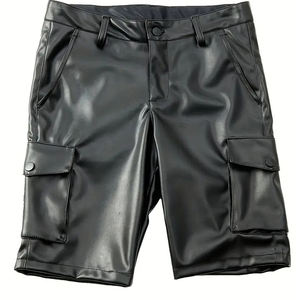 Wholesale High Quality Premium <b>Men's</b> <b>Leather</b> <b>Shorts</b> Best Manufacturer Oem Professional Design Fashion <b>Shorts</b> For Sale - Product Image 1