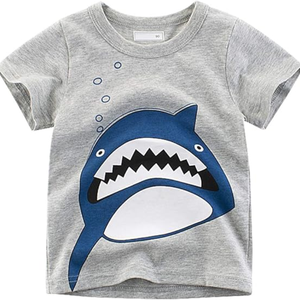 T-shirt en coton tricoté à manches courtes respirant et écologique pour tout-petit garçon, avec appliqué personnalisé, collection boutique, vêtements d'été pour enfants, directement de la marque - Product Image 4