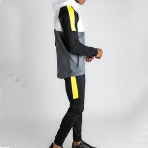 Nuevo traje deportivo informal con logotipo personalizado para hombre, sudadera con capucha y cremallera de dos piezas, pantalones, ropa deportiva, chándal para hombre - Product Image 2