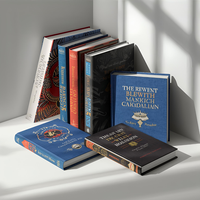 Livre relié en cuir de qualité supérieure avec impression numérique personnalisée du logo, papier offset pour séries de romans et collections de romans