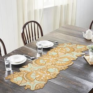พรมปูรองจานผ้าปูรองจานผ้าปูรองจานผ้าปูรองจานแฟนซีตกแต่งงานคริสต์มาสทำมือสำหรับงานแต่งงาน - Product Image 2
