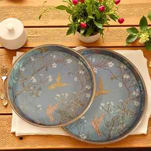 ถาดไม้กลมทำจากไม้ธรรมชาติใช้งานได้อย่างมีสไตล์สำหรับการจัดเลี้ยงและการต้อนรับ - Product Image 2