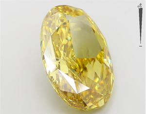 เพชรรูปไข่สีเหลืองสดใส 904 กะรัต เพาะเลี้ยงในห้องปฏิบัติการ ระดับความสะอาด VS2 เพชรหลวมที่ได้รับการรับรองจาก IGI สำหรับทำเครื่องประดับสร้อยคอ - Product Image 4