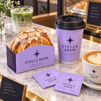 Boîte à pâtisserie personnalisée en carton blanc AT PACK 300G, emballage alimentaire de qualité pour boulangerie avec fenêtre pour croissants, desserts, café