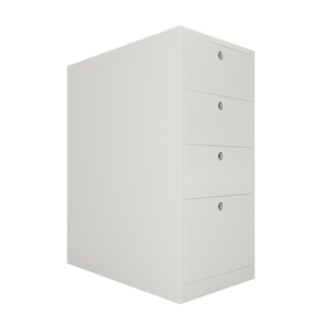 Armoire sur pied en bois de caoutchouc à 4 tiroirs 60x35x75cm Peinte TCN68049 pour utilisation dans le salon - Product Image 4